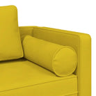 Chaise longue met fluwelen stof en comfortabele afmetingen kussen - Chaises longues