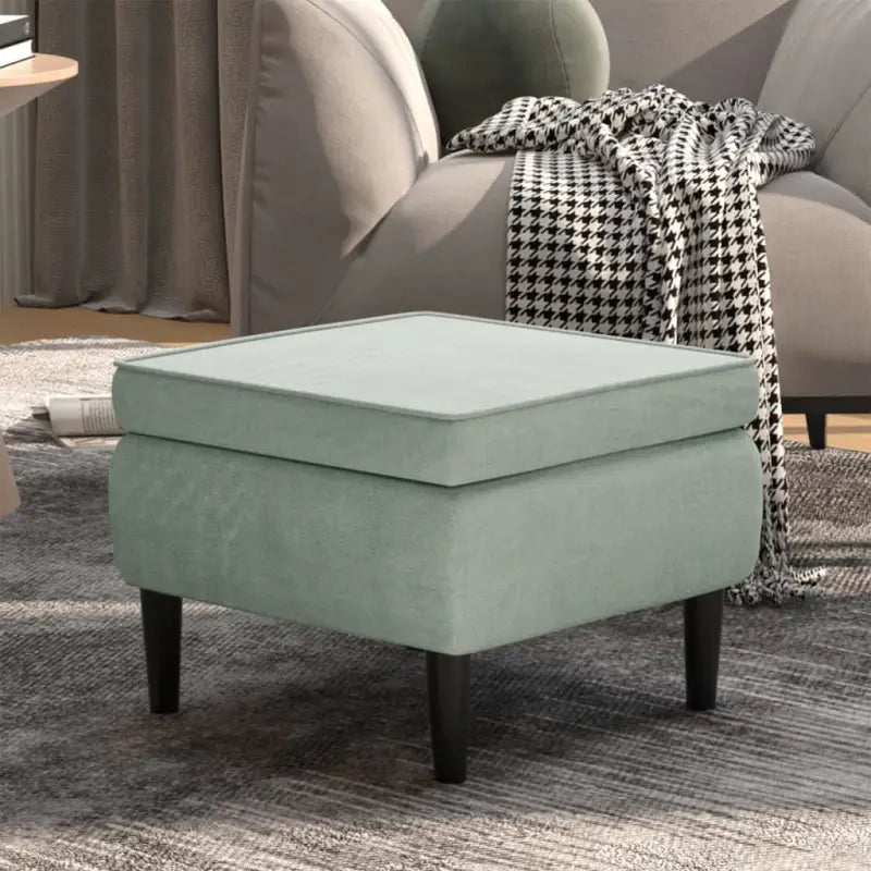 Charmante kruk met houten poten voor stijl en comfort in huis - Lichtgrijs / 1 - Klapstoelen & krukken