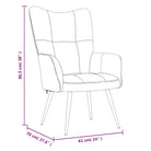 Chique en modern relaxfauteuil met blokpatroon - Fauteuils & Relaxfauteuils