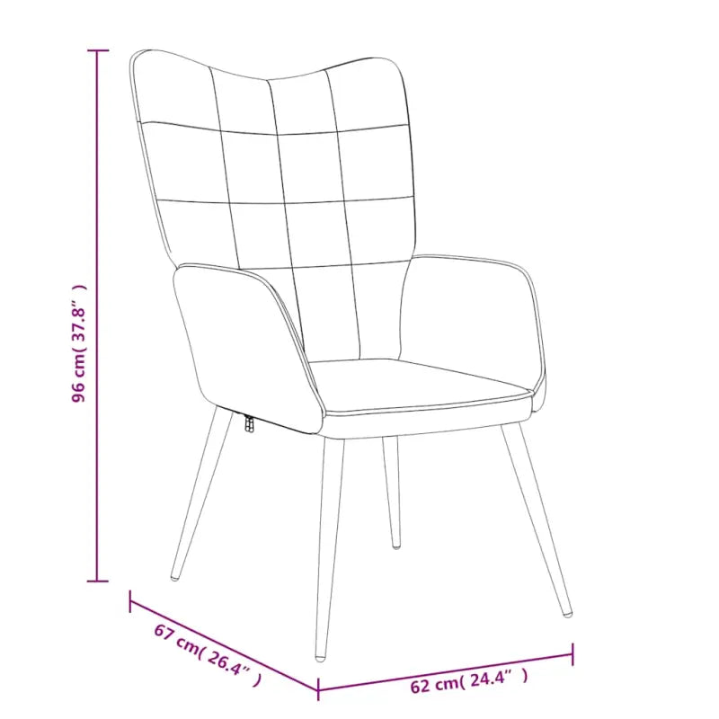 Chique en moderne relaxstoel met blokpatroon - Fauteuils & Relaxfauteuils