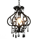 Chique plafondlamp met glinsterende kralen voor een opvallend interieur - Zwart / 1 - Lampen