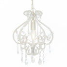 Chique plafondlamp met glinsterende kralen voor een opvallend interieur - Wit / 1 - Lampen