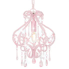 Chique plafondlamp met glinsterende kralen voor een opvallend interieur - Roze / 1 - Lampen