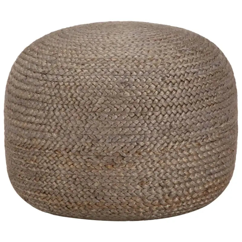 Chique poefs met jute koorden voor comfort en decoratie - Lichtgrijs / 1 - Poefs
