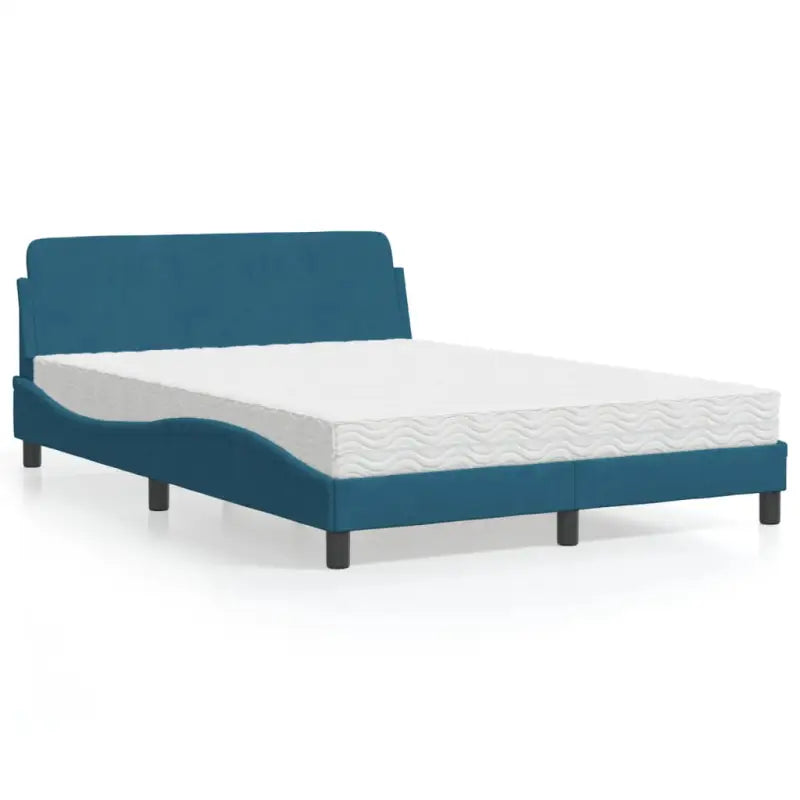 Comfortabel bed met multiplex lattenbodem en 22d PU-schuim voor optimale nachtrust - Blauw / 120 x 200 cm - Bedden &