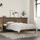 Comfortabel bedframe van bewerkt hout voor elke slaapkamer - Gerookt eiken / 90 x 190 cm - Bedden & bedframes