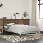 Comfortabel bedframe van bewerkt hout voor elke slaapkamer - Grijs sonoma / 90 x 190 cm - Bedden & bedframes