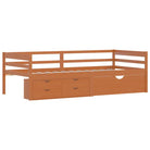 Comfortabel bedframe van massief grenenhout voor heerlijke nachtrust - Honingbruin - Bedden & bedframes