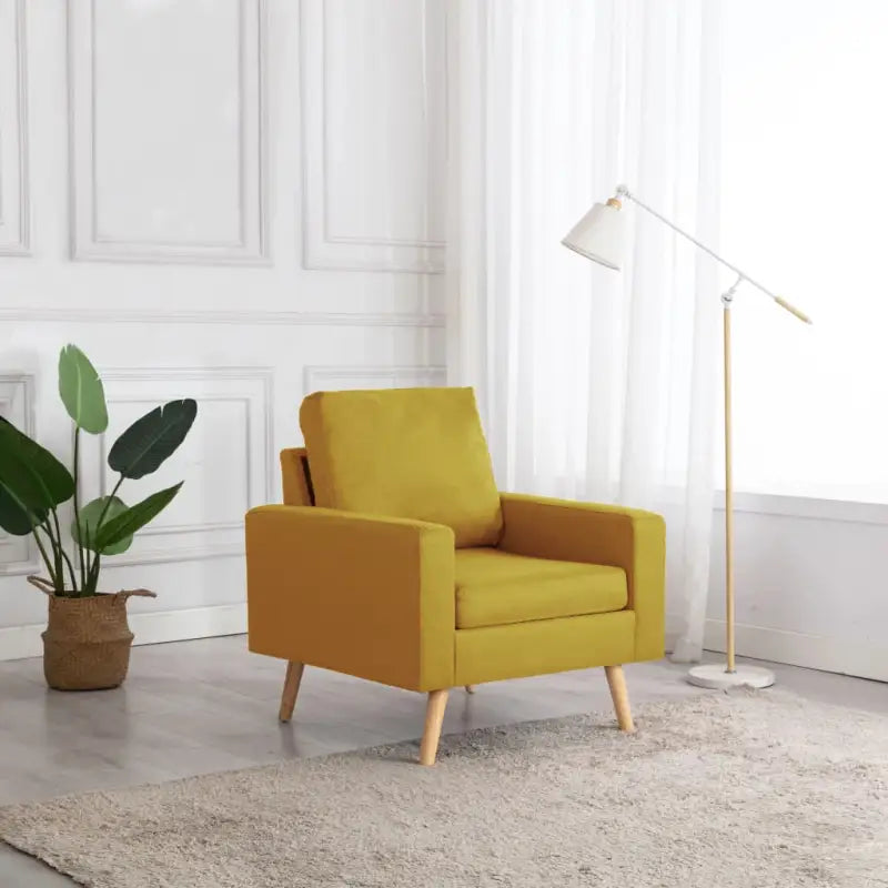 Comfortabele fauteuil met zachte stof en dik gevoerde vulling - Fauteuils & Relaxfauteuils