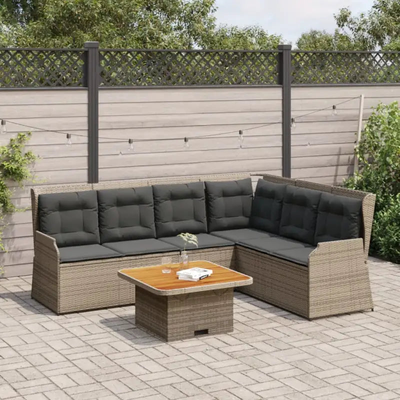 Comfortabele loungeset met verstelbare tuinbank van gepoedercoat staal - Tuinsets