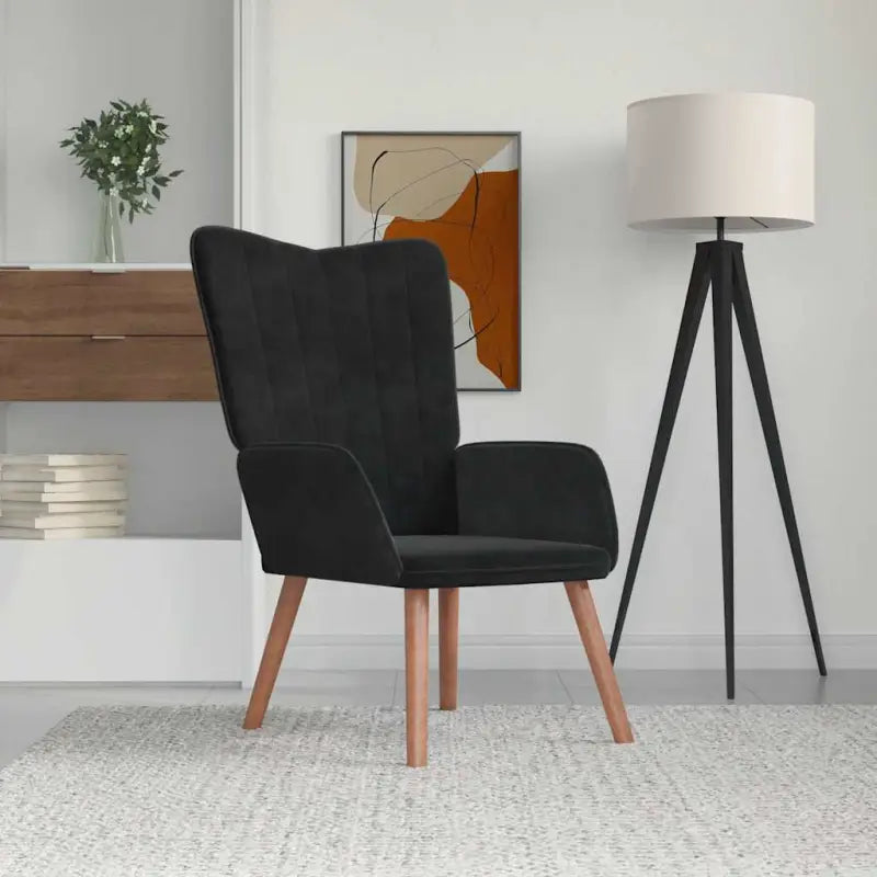 Comfortabele relaxstoel met voetenbank voor een stijlvol interieur - Zwart / 1 / Zonder voetensteun - Fauteuils &