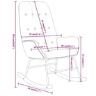 Comfortabele schommelstoel voor ontspanning met zachte bekleding - Schommelstoelen
