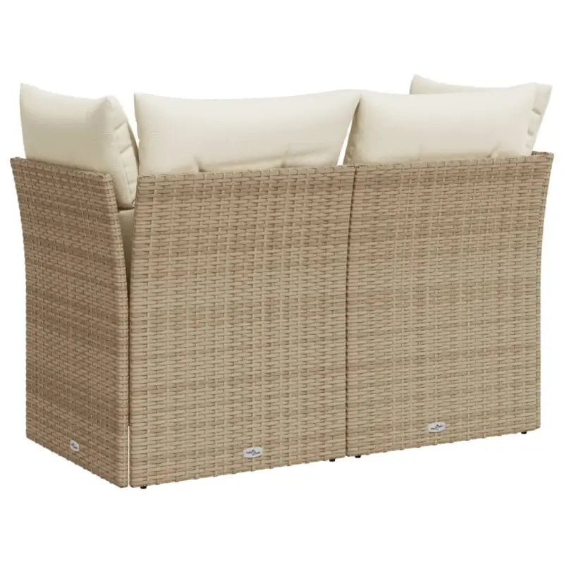 Comfortabele tuinbank van poly rattan met waterdichte zak voor buitengebruik - Loungebanken