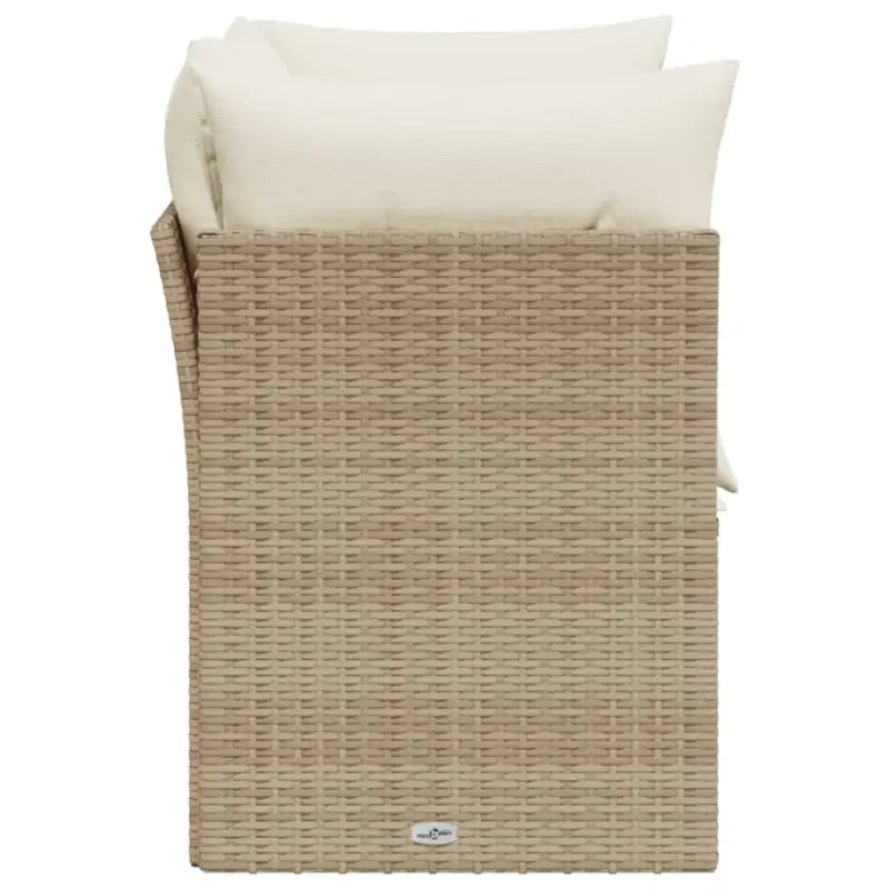 Comfortabele tuinbank van poly rattan met waterdichte zak voor buitengebruik - Loungebanken