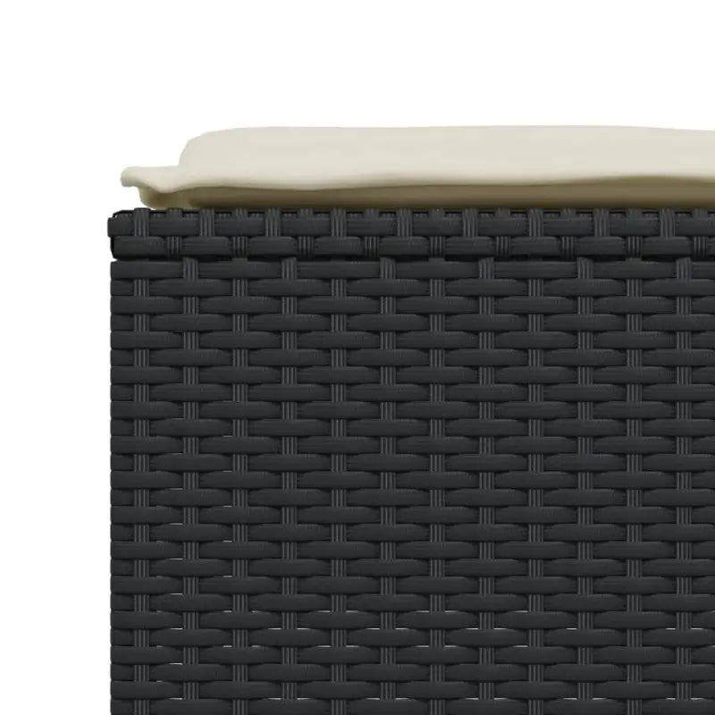 Comfortabele tuinpoefs met poly rattan en wasbare hoes - Tuinpoefs