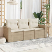 Comfortabele tuinset met poly rattan en gepoedercoat staal afmetingen - Tuinsets