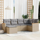 Comfortabele tuinset van gepoedercoat staal met beige materiaal - Gemengd beige / Zonder tafel - Tuinsets
