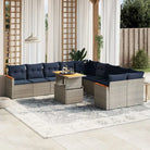 Comfortabele tuinset van grijs materiaal en gepoedercoat staal - Grijs - Tuinsets