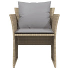 Comfortabele tuinstoel met poly rattan en zachte materiaal vulling - Tuinsets