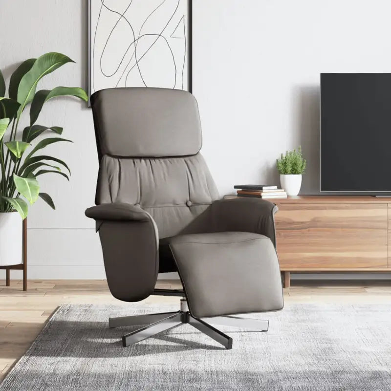 Comfortabele verstelbare stoel voor ontspanning na een drukke dag - Taupe / 1 - Fauteuils & Relaxfauteuils