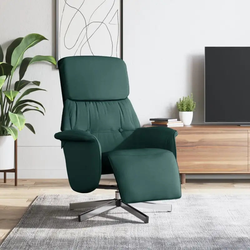 Comfortabele verstelbare stoel voor ontspanning na een drukke dag - Donkergroen / 1 - Fauteuils & Relaxfauteuils