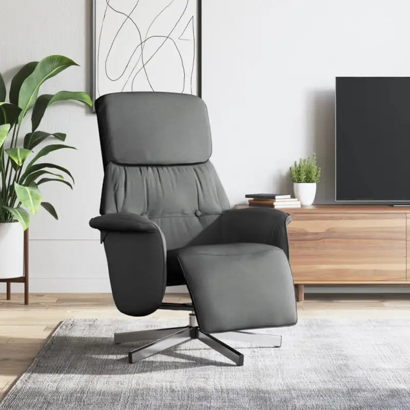 Comfortabele verstelbare stoel voor ontspanning na een drukke dag - Donkergrijs / 1 - Fauteuils & Relaxfauteuils