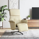 Comfortabele verstelbare stoel voor ontspanning na een drukke dag - Crème / 1 - Fauteuils & Relaxfauteuils