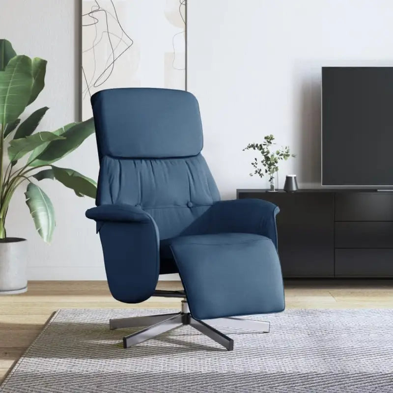 Comfortabele verstelbare stoel voor ontspanning na een drukke dag - Blauw / 1 - Fauteuils & Relaxfauteuils