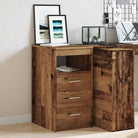 Compacte opbergkast van bewerkt hout voor kleine ruimtes - Oud hout / 1 - Opbergkasten & lockerkasten