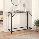 Consoletafel met glazen blad voor functionaliteit en decoratie - Zwart / 98 x 35 x 81 cm / 1 - Consoletafels