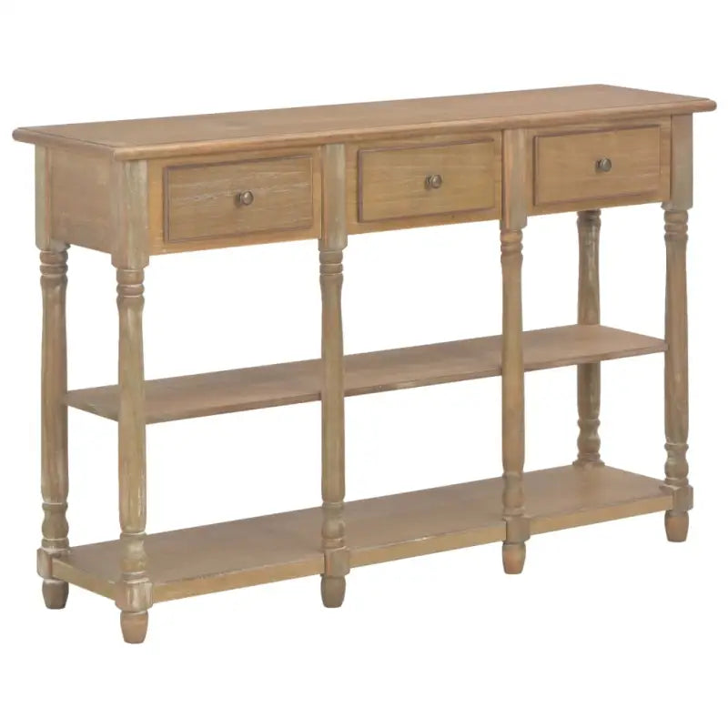 Consoletafel van bewerkt hout of massief grenenhout voor stijl en opbergruimte - Consoletafels