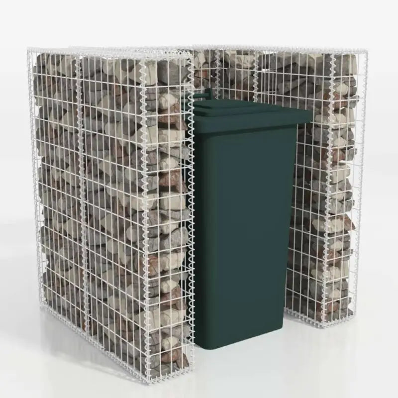 Containerberging met schanskorf ombouw in gegalvaniseerd staal - 110 x 100 x 120 cm / 1 - Containerbergingen