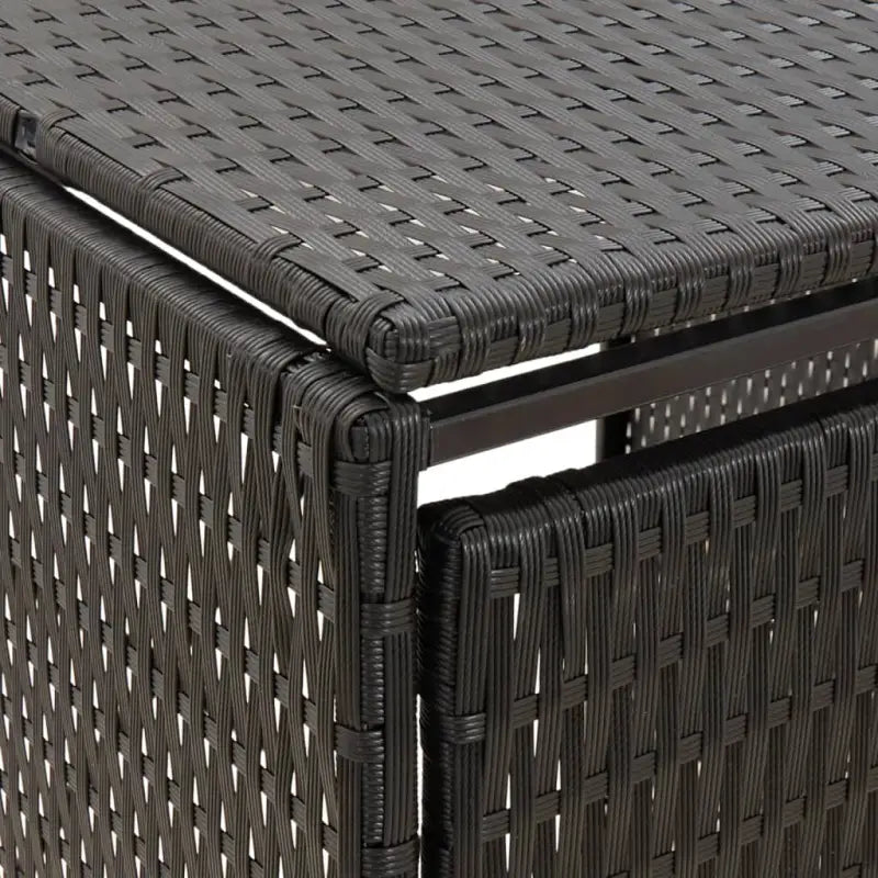 Containerberging van poly rattan voor in de tuin - Containerbergingen