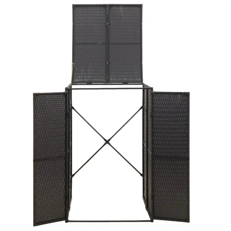 Containerberging van poly rattan voor in de tuin - Containerbergingen