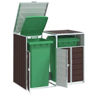 Containerberging voor een nette tuin en discreet vuilnisbakopslag - Bruin / 2 - Containerbergingen