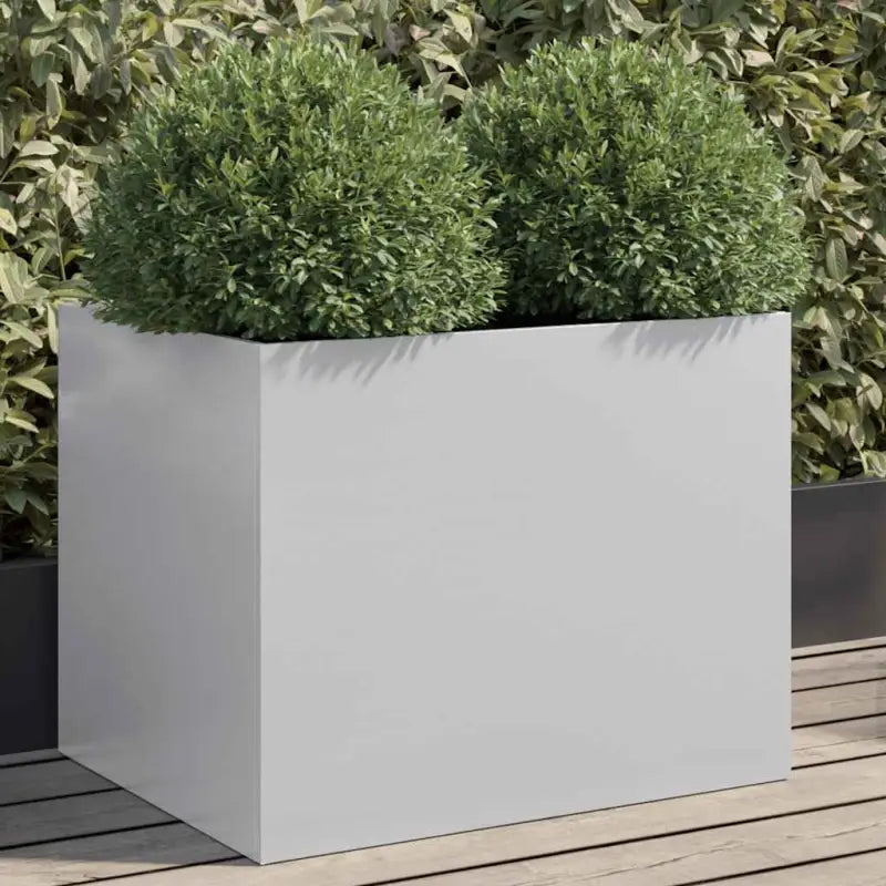 Cortenstalen plantenbakken voor tuin balkon en terras - Gegalvaniseerd staal/Grijs / 62 x 47 x 46 cm / 1 - Bloempotten