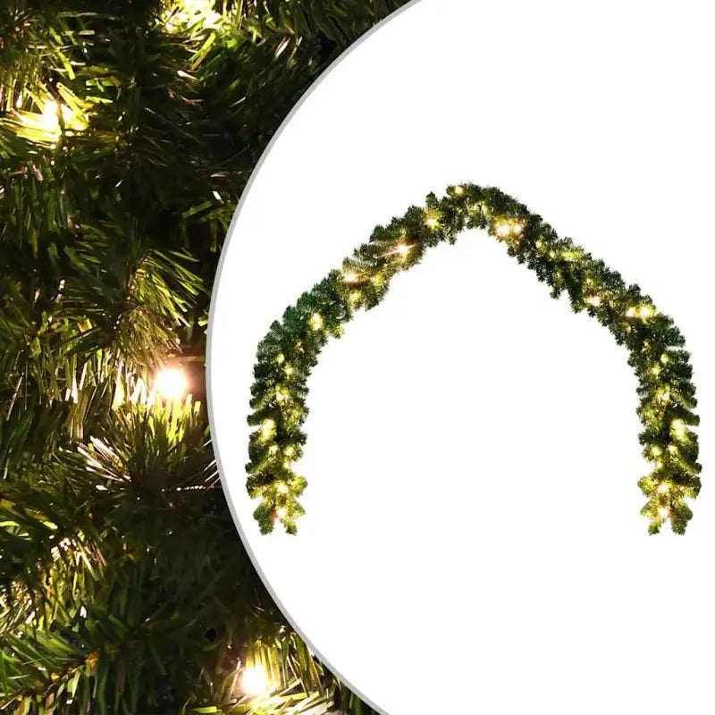 Decoratieve kerstslinger met krachtige LED’s voor feestelijke sfeer - 10 m / 1 / Met LED’s - Decoratie voor feestdagen