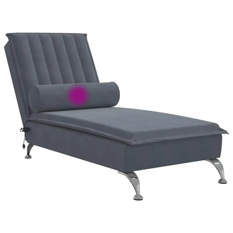 Decoratieve massage chaise longue met multiplex lattenbodem en zacht fluweel - Chaises longues