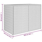 Decoratieve opbergkast van poly rattan voor binnen en buiten - Opbergkasten & lockerkasten
