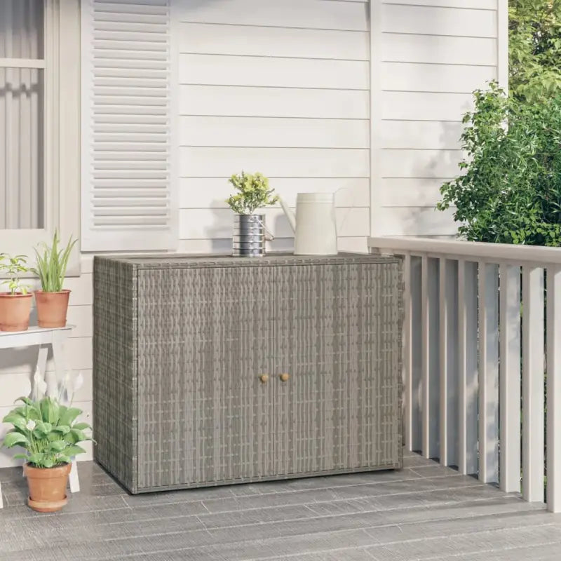 Decoratieve opbergkast van poly rattan voor binnen en buiten - Opbergkasten & lockerkasten