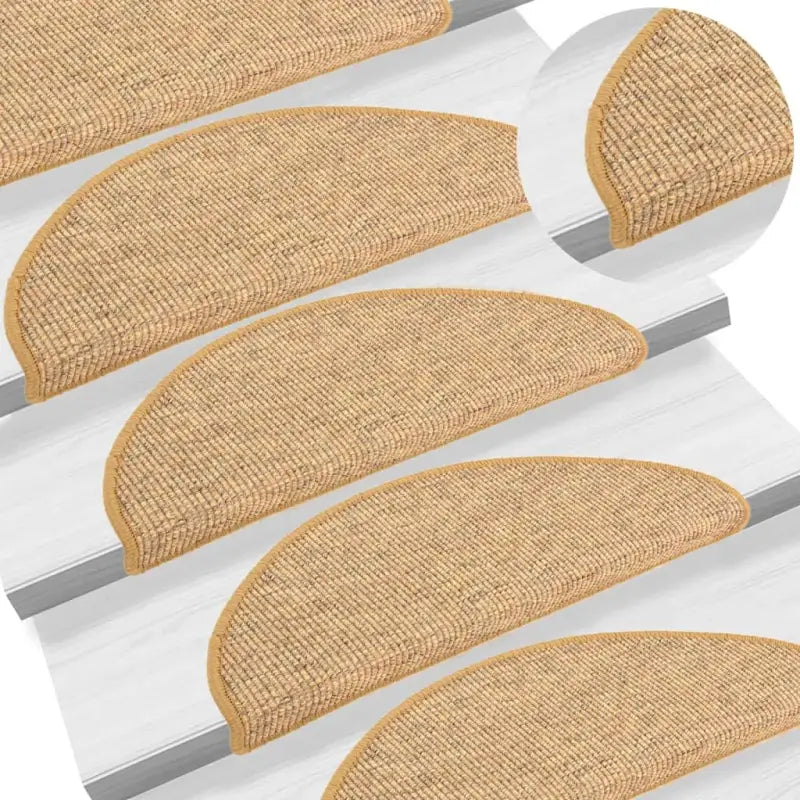 Decoratieve trapmatten voor veiligheid en bescherming - Oranje / 65 x 25 cm / 15 - Trapmatten