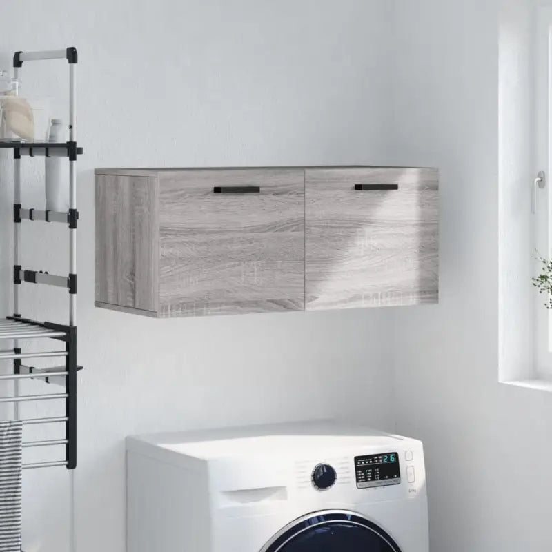Decoratieve wandkast van bewerkt hout voor binnen en opbergruimte - Grijs sonoma / 80 x 36.5 x 35 cm / 1 - Opbergkasten