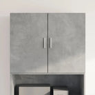 Decoratieve wandkast van bewerkt hout voor een stabiele inrichting - Betongrijs / 1 - Dressoirs & buffetkasten