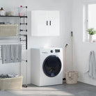 Decoratieve wandkast van bewerkt hout voor interieur en opbergruimte - Hoogglans wit / 1 - Opbergkasten & lockerkasten