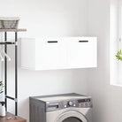Decoreer met een wandkast van bewerkt hout voor een praktische uitstraling - Hoogglans wit / 80 x 36.5 x 35 cm / 1