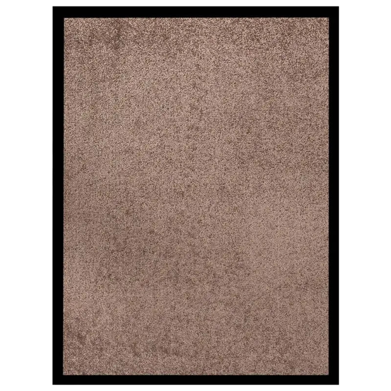 Deurmat met gedraaide heatset en velours oppervlak voor vuilcontrole - Bruin / 60 x 80 cm / 1 - Deurmatten