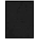 Deurmat met gedraaide heatset en velours oppervlak voor vuilcontrole - Zwart / 40 x 60 cm / 1 - Deurmatten