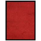 Deurmat met gedraaide heatset en velours oppervlak voor vuilcontrole - Rood / 60 x 80 cm / 1 - Deurmatten