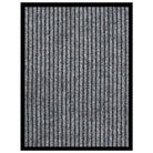 Deurmat met gestreept grijs en naaldvilt oppervlak voor vuilpreventie - Grijs / 40 x 60 cm / 1 - Deurmatten