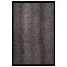 Deurmat met gestreept grijs en naaldvilt oppervlak voor vuilpreventie - Beige / 80 x 120 cm / 1 - Deurmatten